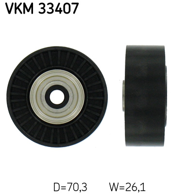 Deflection/Guide Pulley, V-ribbed belt - VKM 33407 SKF